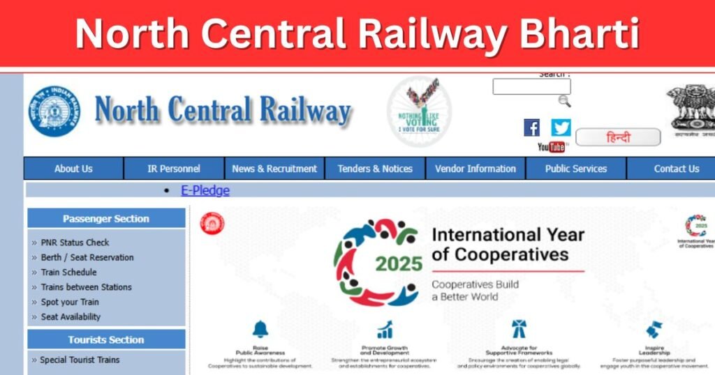 North Central Railway Bharti 2025